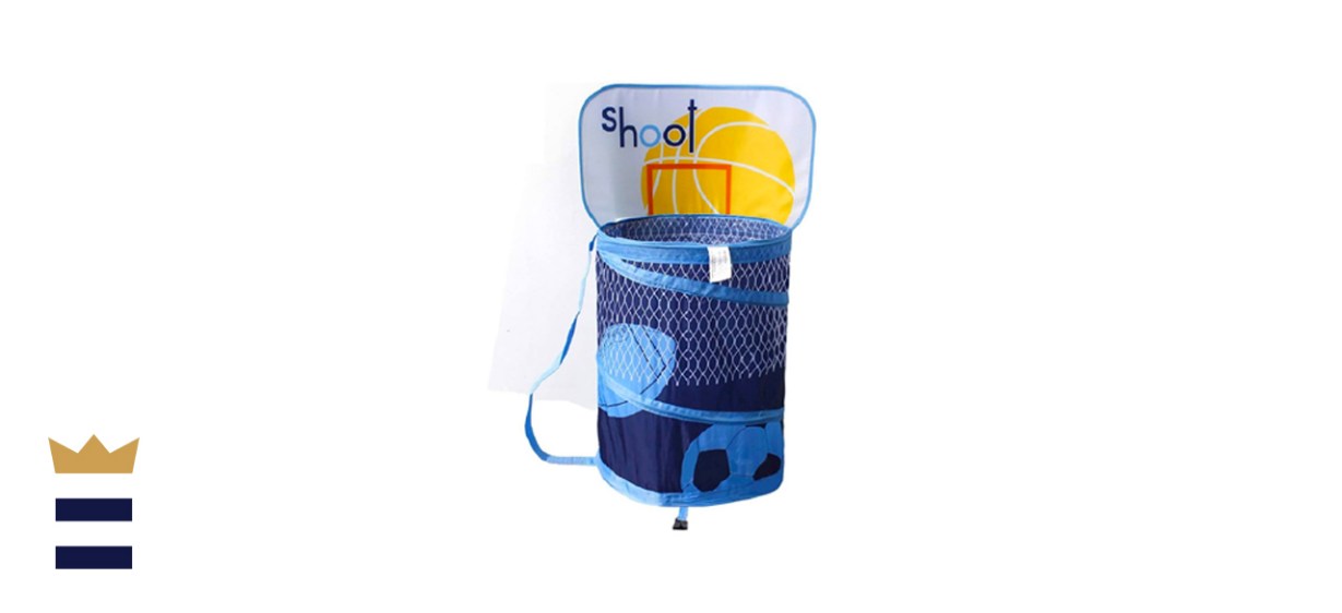 Ao blare Basketball Hoop Toy Bucket Laundry Basket