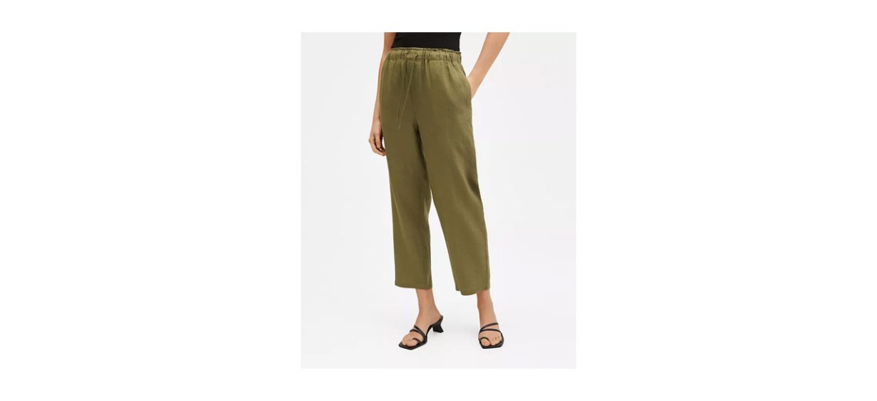 Apparel-Best Mango Women's Linen Jogger Trousers