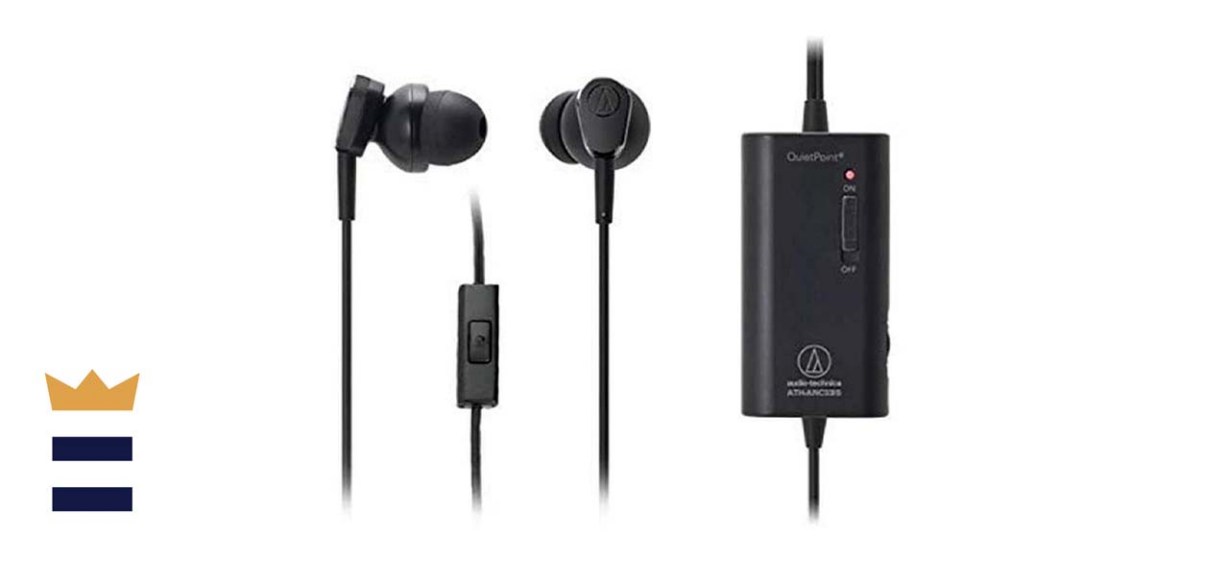 Audio-Technica ATH-ANC33iS QuietPoint Active Noise-Canceling In-Ear Headphones