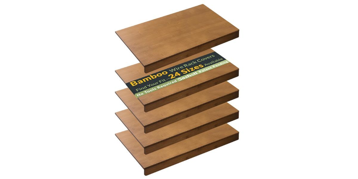 Gashell Bamboo Wire Shelf Covers