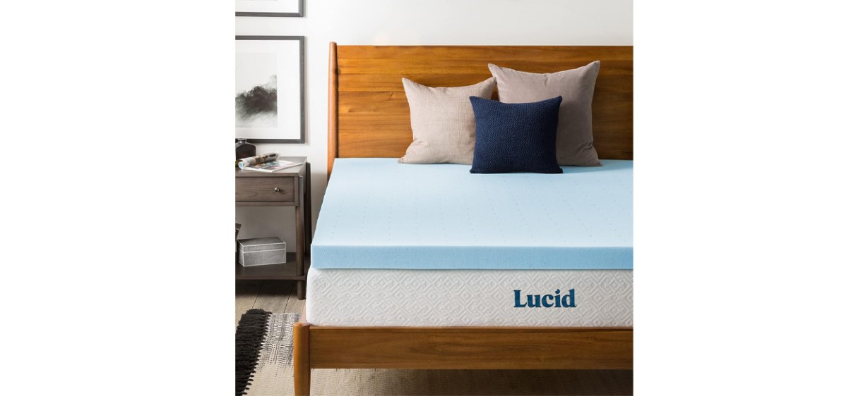 Lucid Gel-Infused Memory Foam Mattress Topper