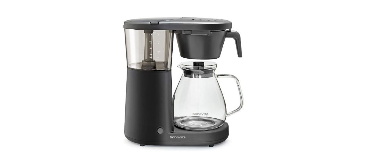 Bonavita BV1901GW 8 Cup Coffee Maker, One-Touch Pour Over Brewing Glass  Carafe