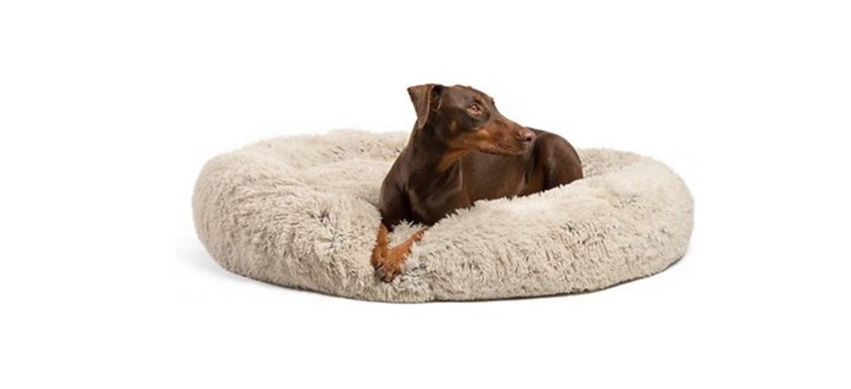 Best Friends by Sheri The Original Calming Shag Fur Donut Cuddler Cat &amp; Dog Bed