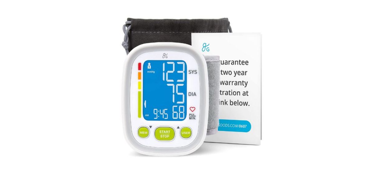 Cuff-style Blood Pressure Monitor - Portable Electronic Tracking Machine  For Wrists With Lcd Screen, Memory, And Storage Case By Bluestone : Target