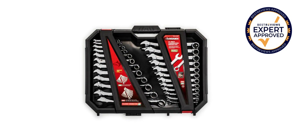 Best Husky SAE-MM Combination Wrench Set 24-Piece