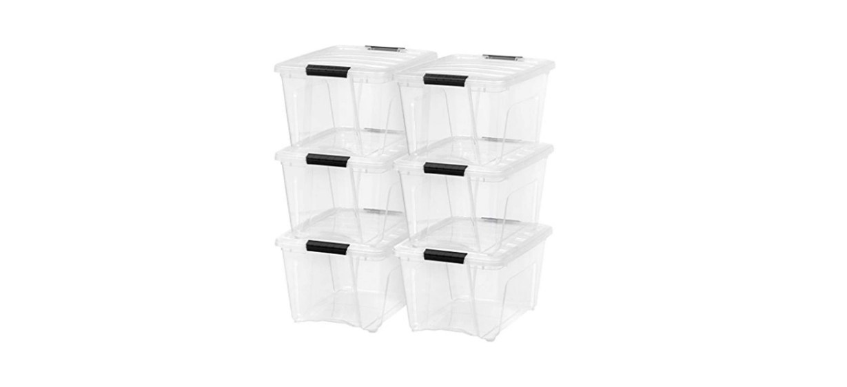 Best Iris USA Plastic Storage Tote Set