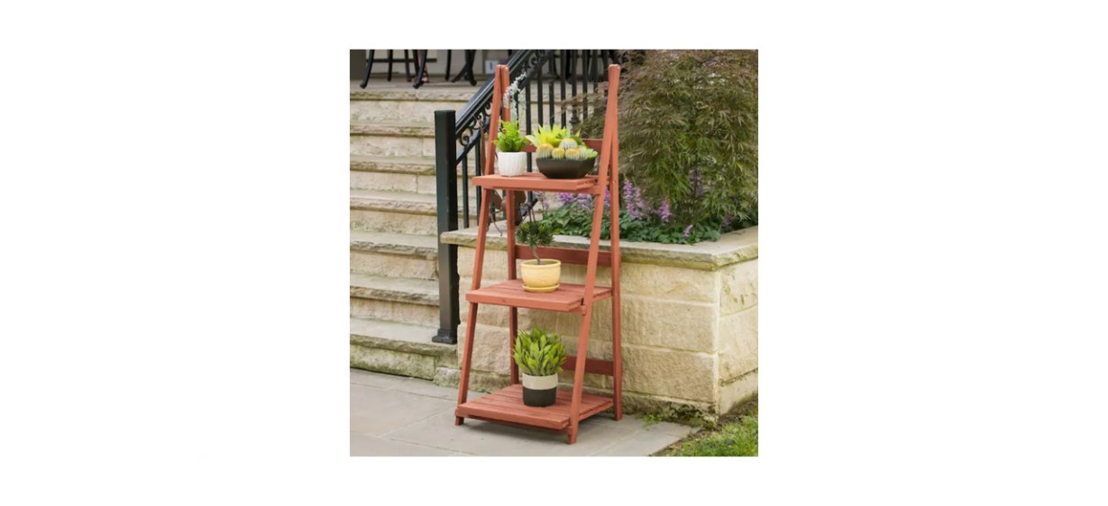 best Leisure Season Three-tier A-frame Plant Stand