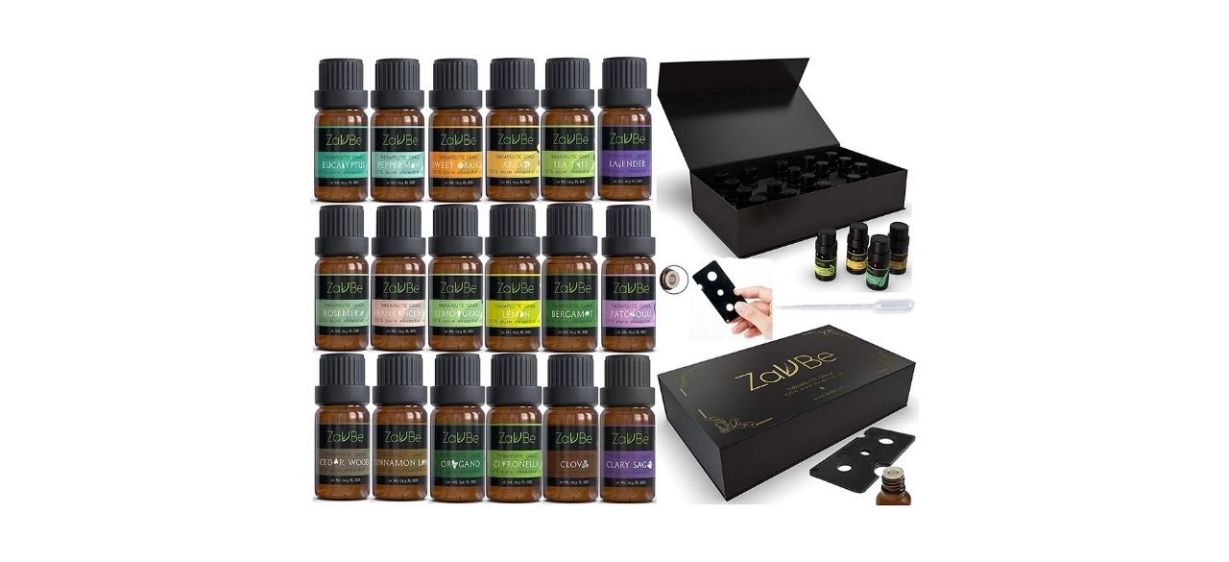 Best Mabua 18 Essential Oil Set with 20 Holes Case