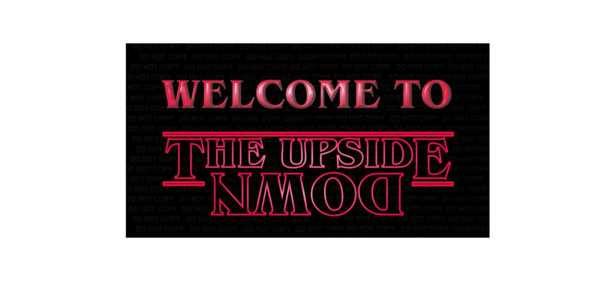 Best DearneDesignsUK Welcome To The Upside Down Sign