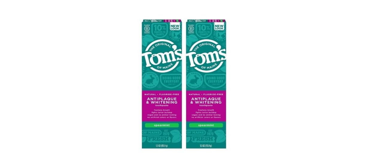 Tom's of Maine Fluoride-Free Antiplaque &amp; Whitening Natural Toothpaste