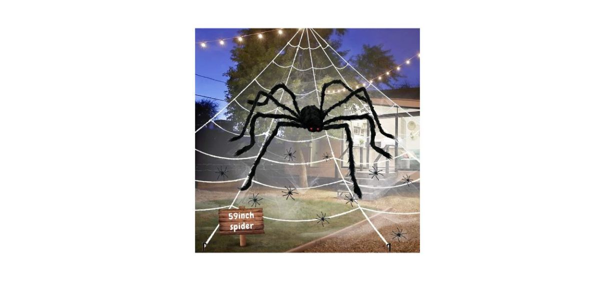 Best Unglinga Giant Yard Outdoor Spider and Web
