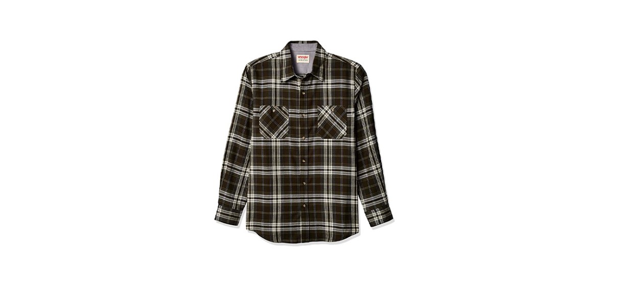 Best Wrangler Authentics Men's Long Sleeve Flannel Shirt