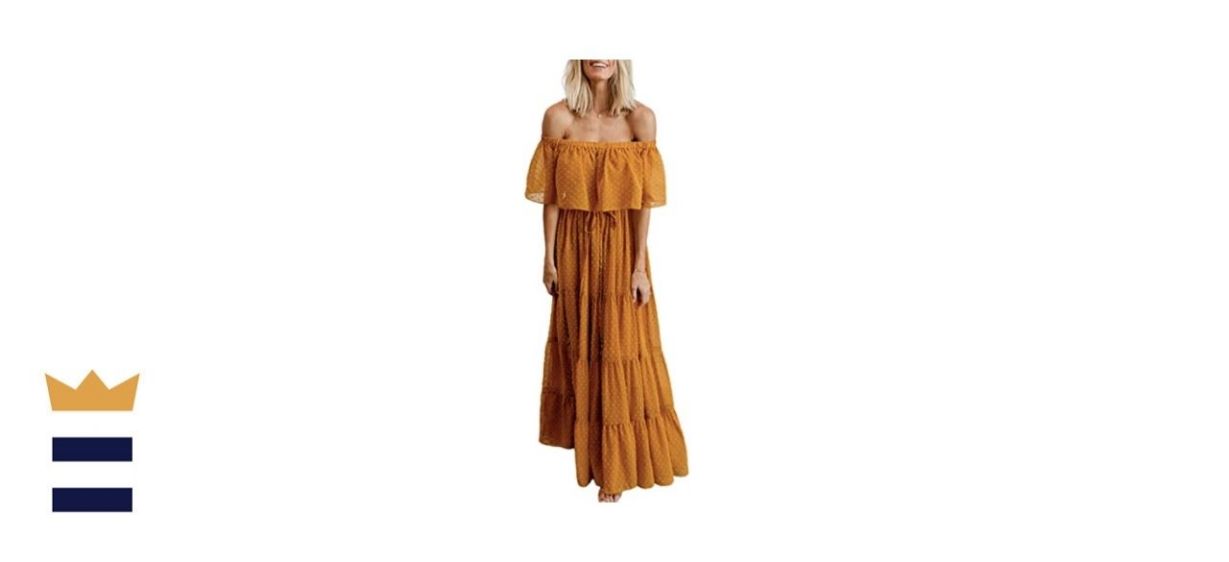 Blencot Off The Shoulder Maxi Dress
