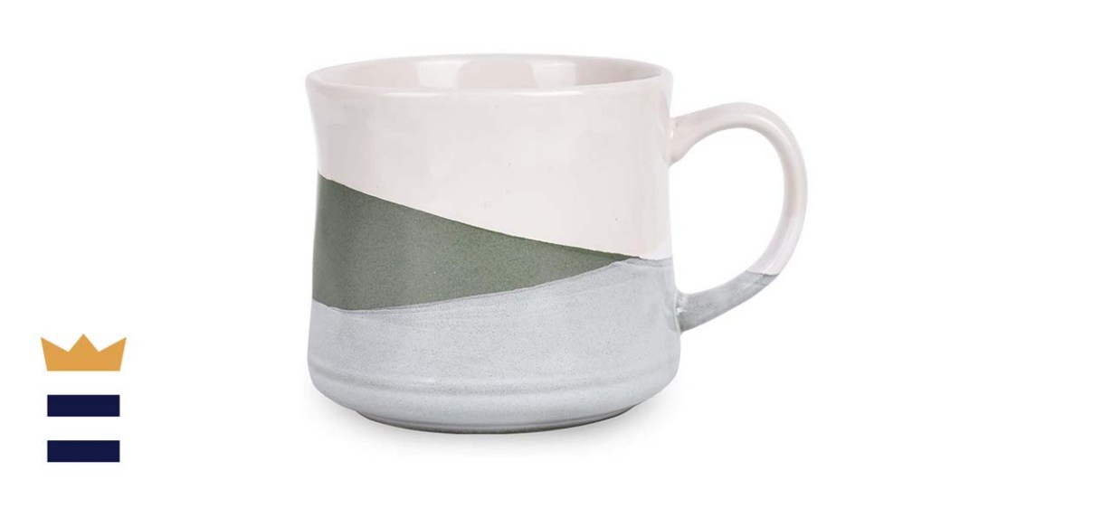 Bosmarlin Large Geometry Stoneware Coffee Mug