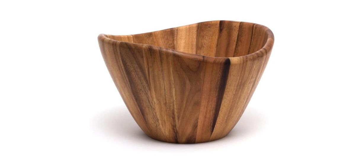 Lipper International Acacia Wave Serving Bowl