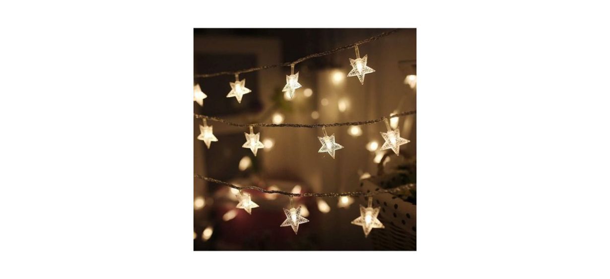 Twinkle Star LED Star String Lights