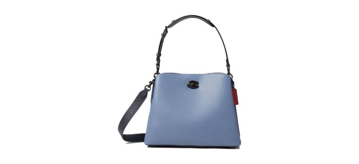 Coach Color-Block Leather Willow Shoulder Bag