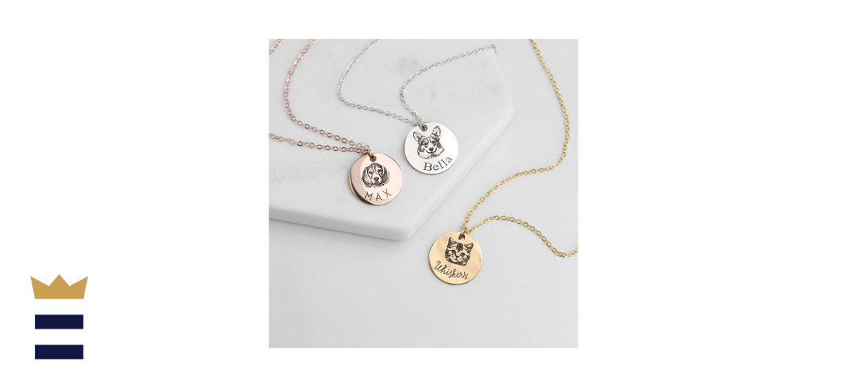 Custom Pet Portrait Necklace