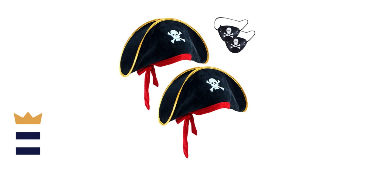 D-Fokes Two-Pack Of Pirate Hats With Eye Patches