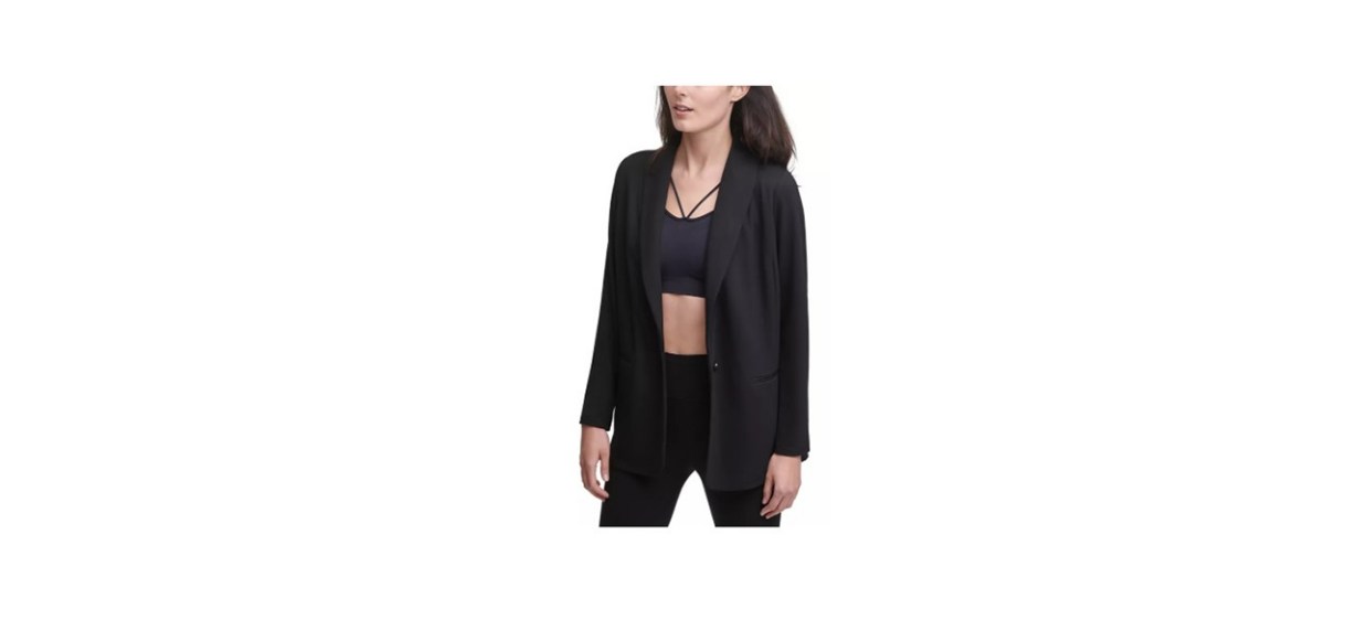 DKNY Soft-Knit One-Button Blazer