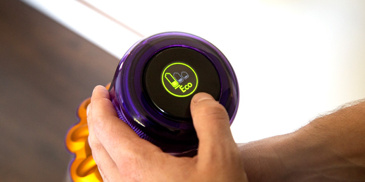 Dyson V12 Slim Detect Eco mode indicator