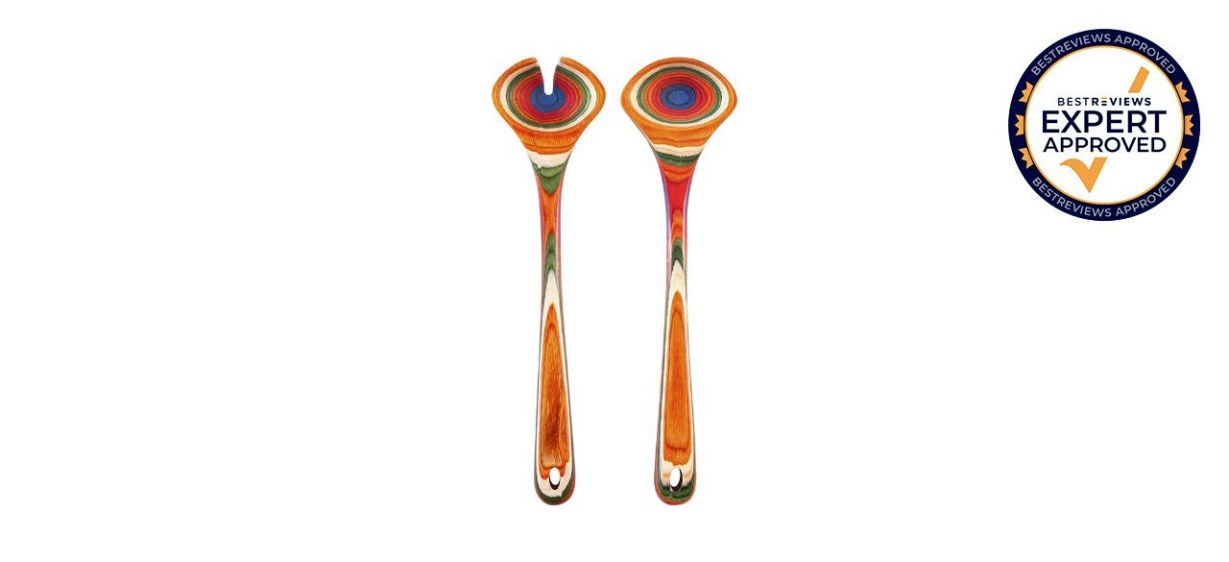 Baltique Marrakesh Wooden Salad Serving Utensil Set