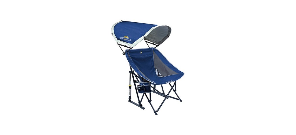 GCI Outdoor Pod Rocker Collapsible Rocking Chair with Sunshade