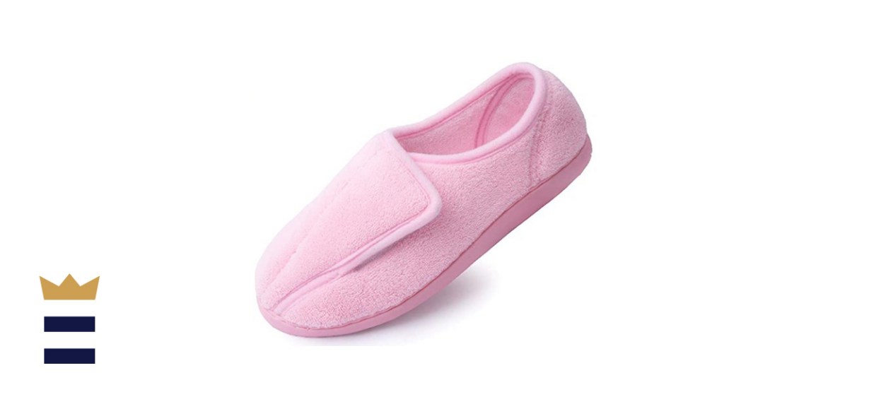 Git Up Womens Soft Wide Memory Foam Slippers