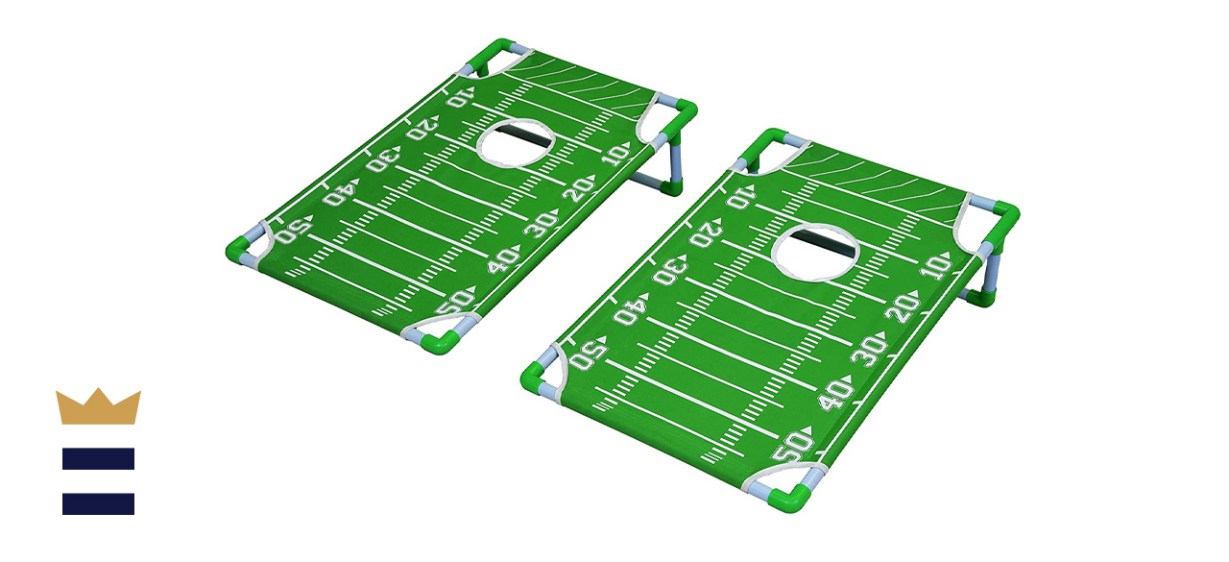 GoSports Portable PVC Framed Cornhole Toss Game Set with 8 Bean Bags and Travel Carrying Case