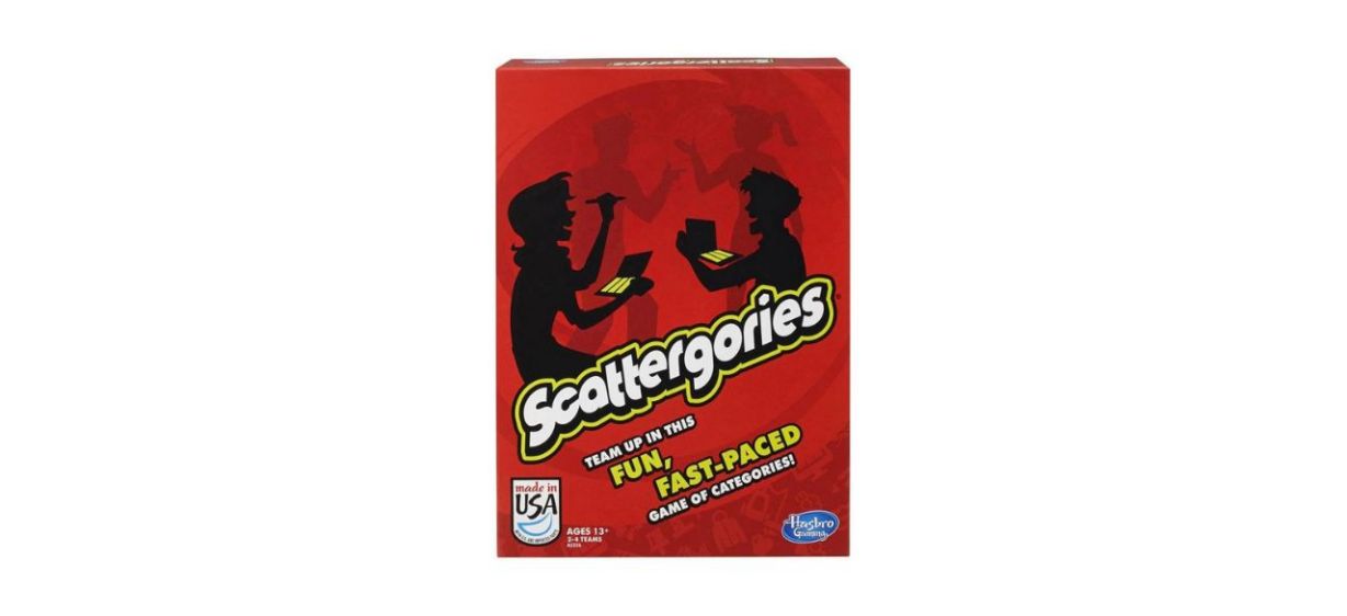 Hasbro Gaming Scattergories Game on white background