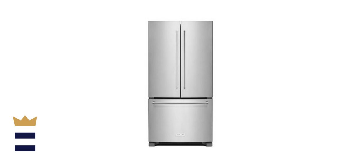 KitchenAid 20 Cubic Foot Stainless Steel French Door Refrigerator