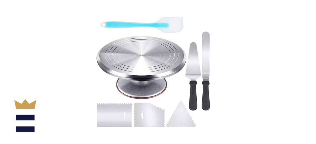 Kootek Aluminium Alloy Revolving Cake Decorating Stand 12&quot; Cake Turntable