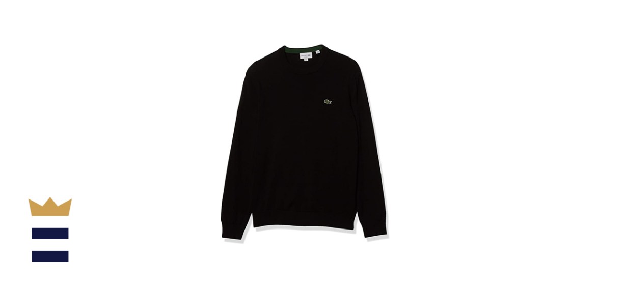 Lacoste Men's Long Sleeve Crewneck Cotton Jersey Sweater