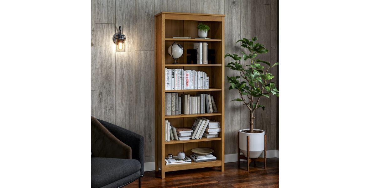 Latitude Run Classic Shaker Style Solid Wood Bookcase