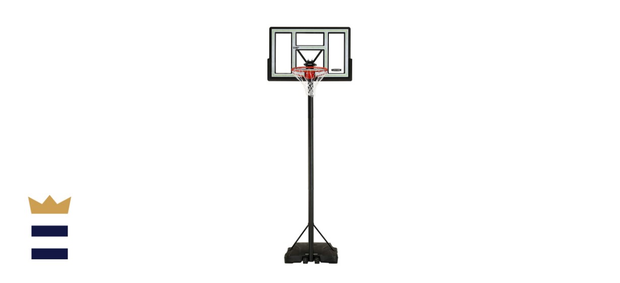 Lifetime 46-Inch Shatterproof Portable Height-Adjustable Basketball System