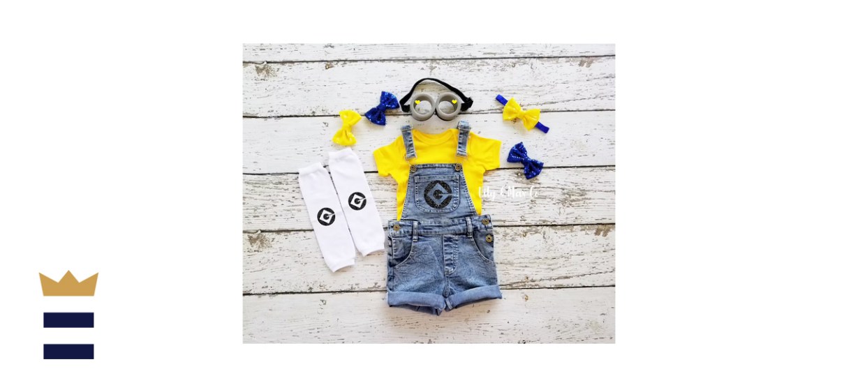LilyandMaxCo Minions Birthday Overall Costume