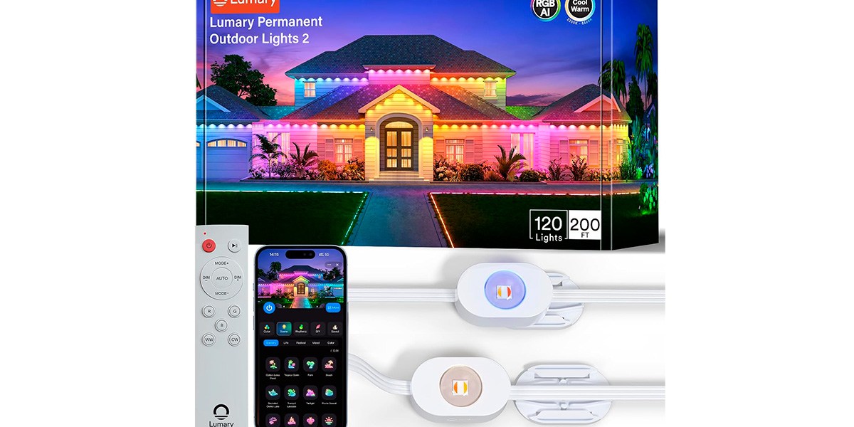 Lumary Permanent Outdoor Lights 2 with Remote for House 