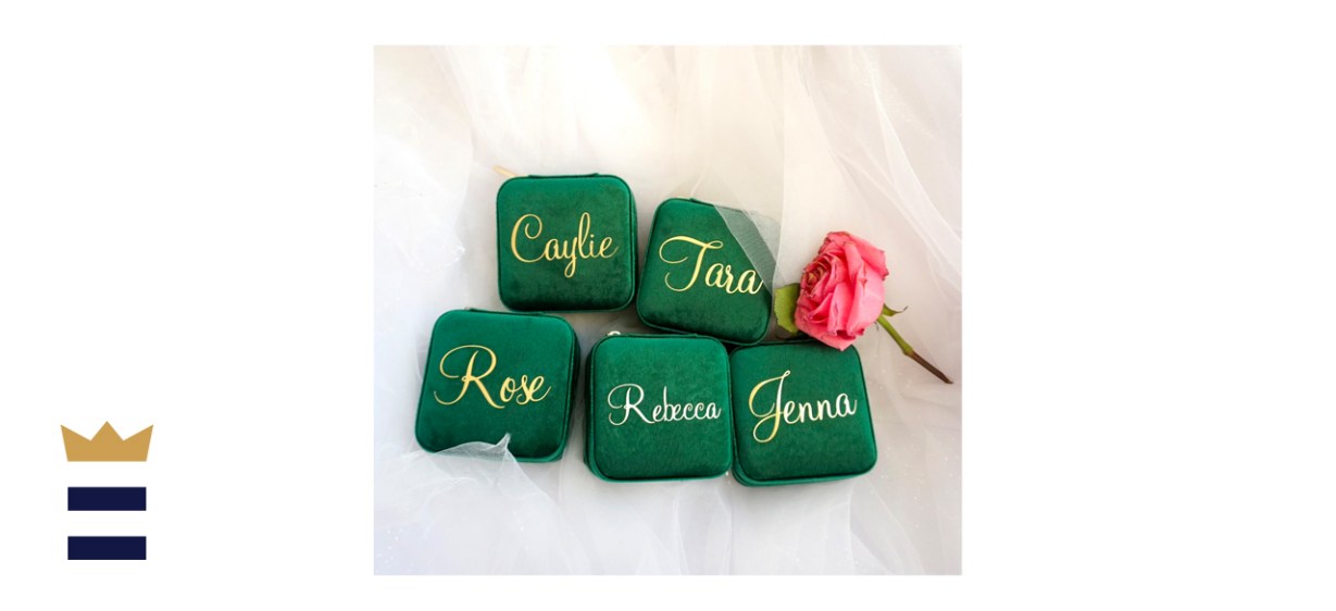 MadeInRose 100% Italian Velvet Personalized Jewelry Box