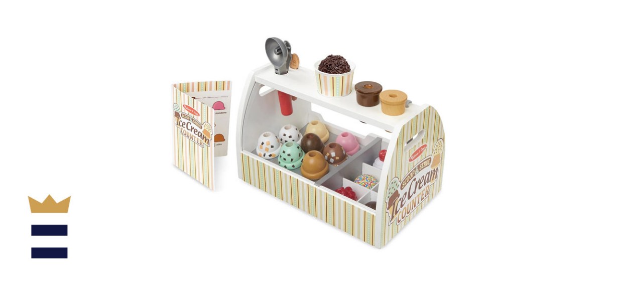 Melissa &amp; Doug Scoop &amp; Serve Ice Cream Counter