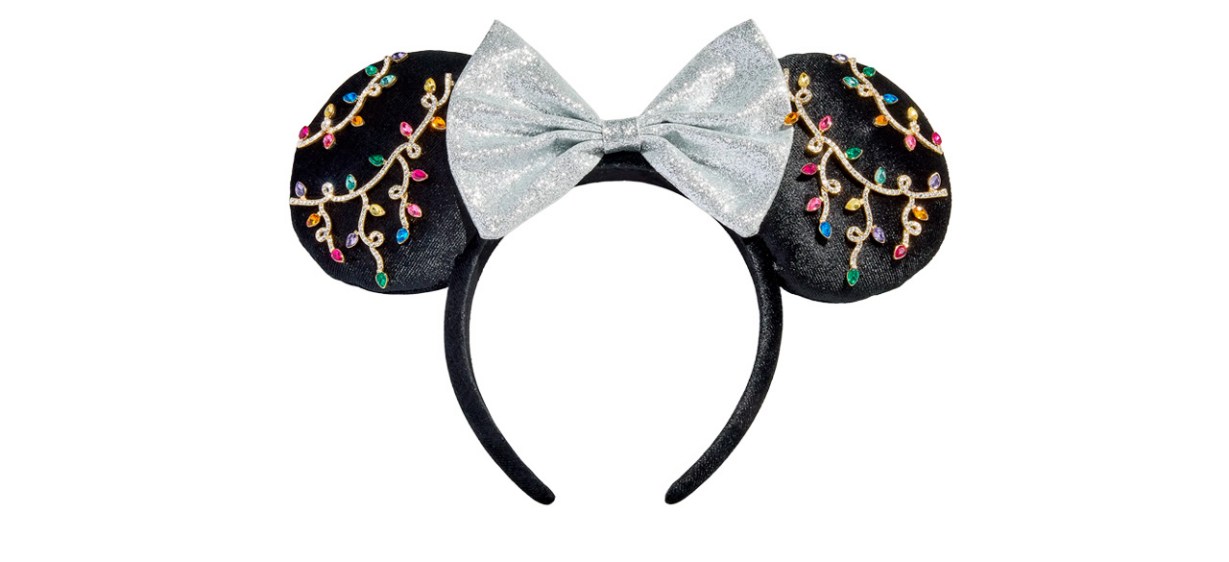 BaubleBar Disney Minnie Mouse Christmas Lights Ears Headband 