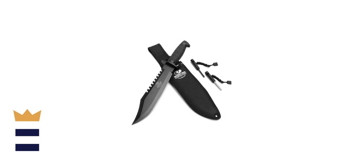 Mossy Oak Survival Hunting Knife with Sheath