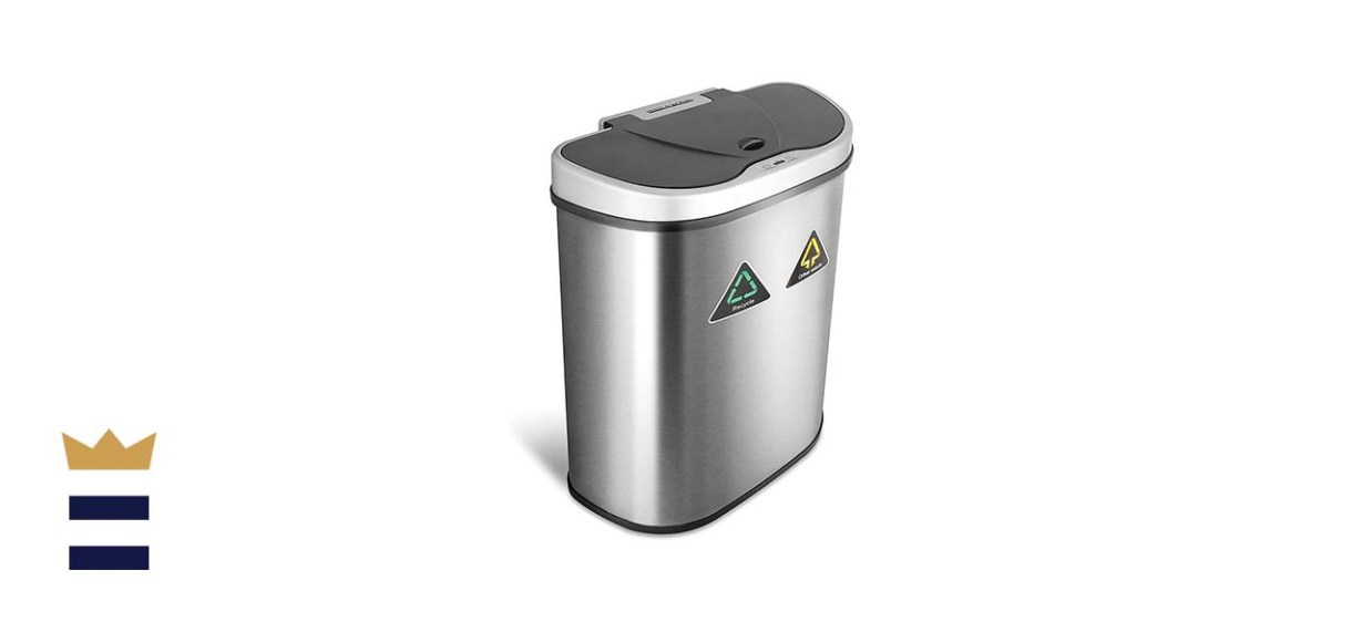 Ninestars Touchless Infrared Motion Sensor Trash Can Recycler