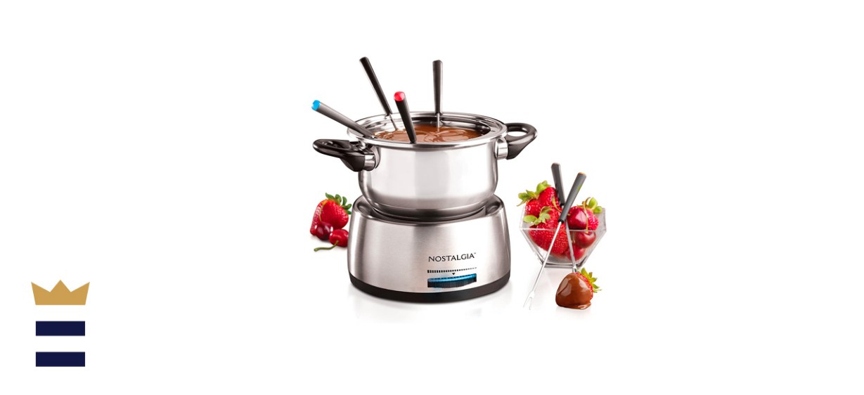 Nostalgia Stainless Steel Electric Fondue Pot