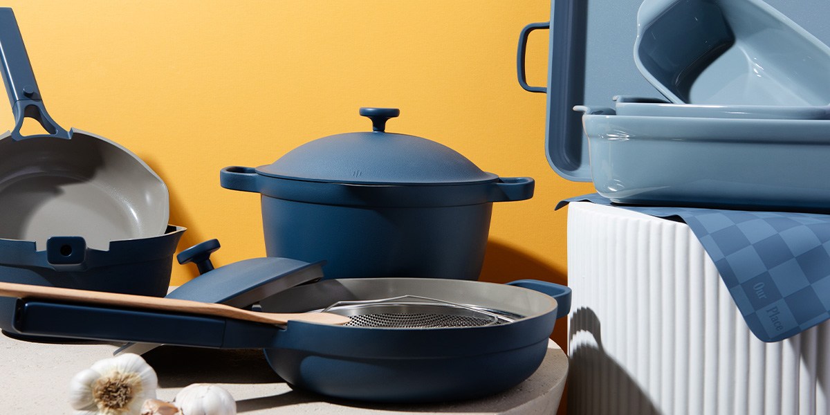 Our Place Ultimate Cookware Set on stovetop
