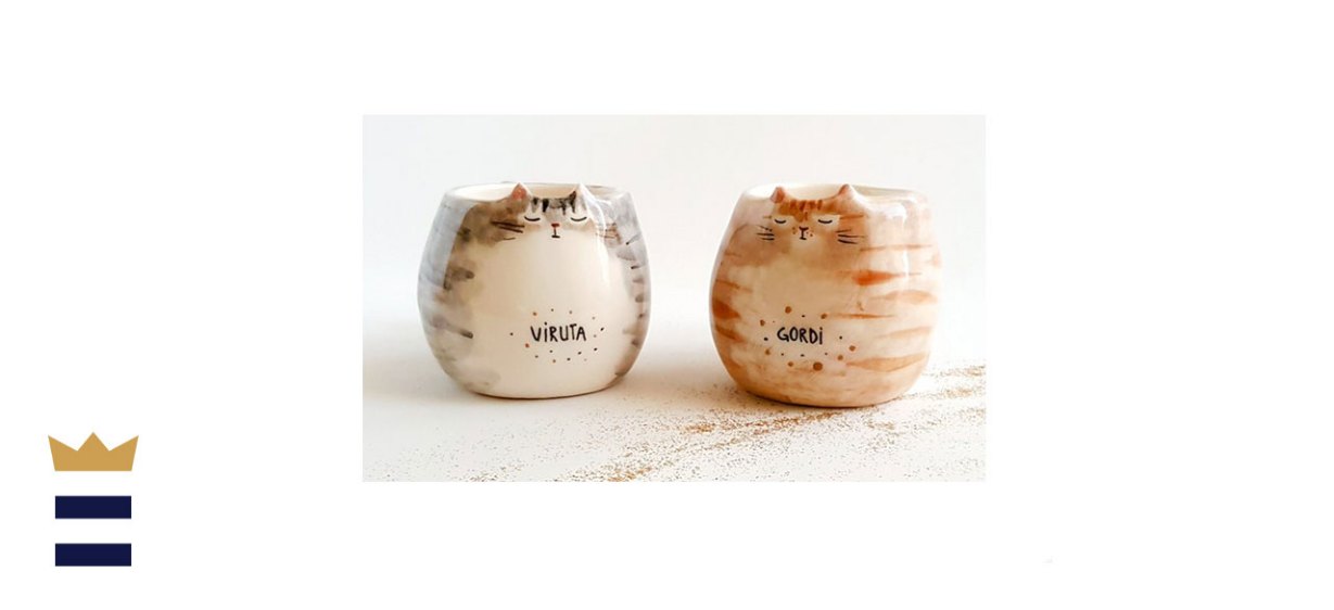 Personalized Ceramic Cat Mug