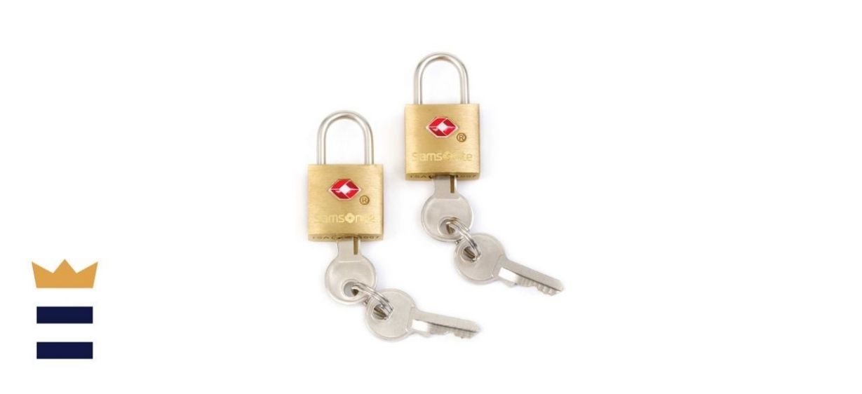 Samsonite Brass Travel Sentry 2 Pack of Key Locks