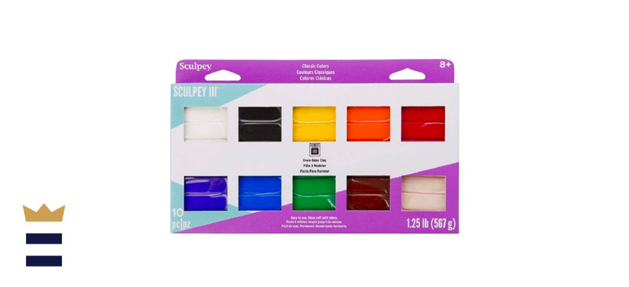 Sculpey III 10 Classic Colors of Polymer Oven-Bake Clay