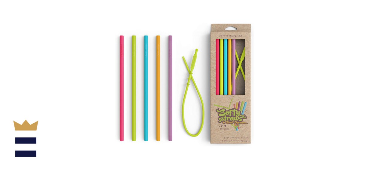 Silicone Straws - Slender Size BPA Free Non-Rubber