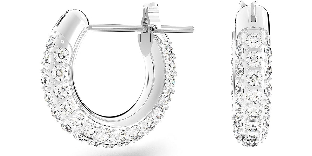 Swarovski Stone Crystal Pierced Hoop Earring Jewelry Collection