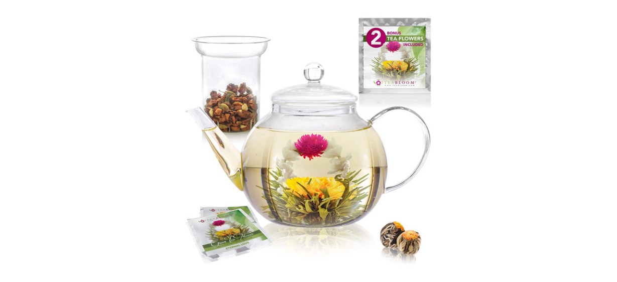 Teabloom Glass Teapot